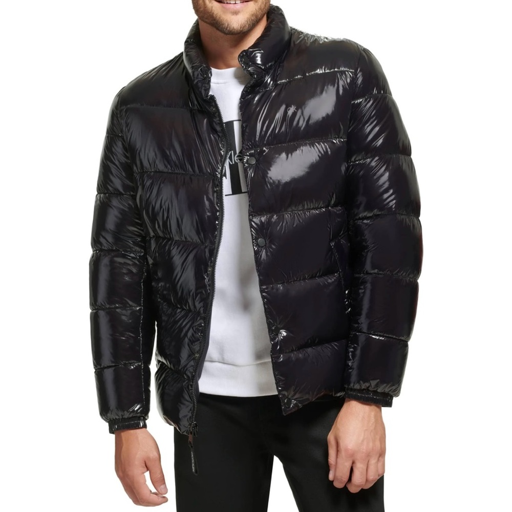 Calvin Klein Men’s Water Resistant Black Puffer Jacket